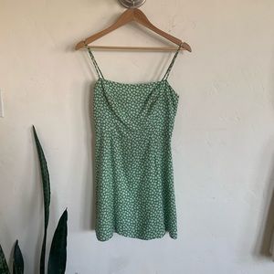 Reformation Preston mini dress in green floral